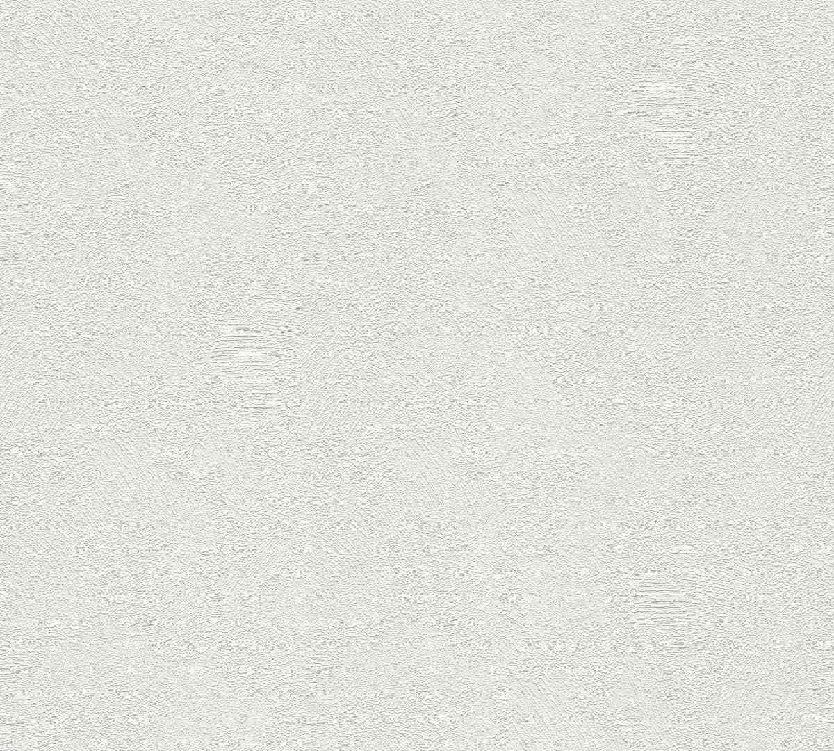Vliestapete Meistervlies Create 103611 - einfarbige Tapete Muster - Überstreichbar, Weiß
